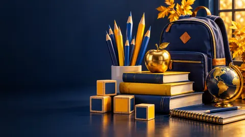 Back to school decoration artwork