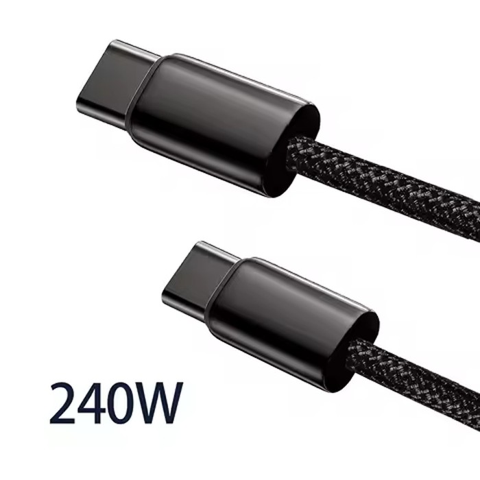 240W/100W PD3.1 Fast Charging Cable for IPhone17/16/15, Samsung S24/23/22, iPad Pro, Macbook Pro, Nylon Braided Durable Cable.