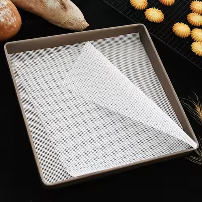 10Pcs 40x40cm Non-Stick Silicone Baking Mat Food Fruit Dehydrator Sheets Reusable Steamer Mesh Pad Oven Mats Kitchen Accessories