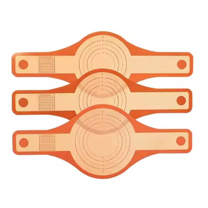 TFORU-Wider Non-Stick Silicone Bread Sling Dutch Oven Mat Set(3 Pcs), Dough Lifter Liners With Extended Handles For Baking Longe