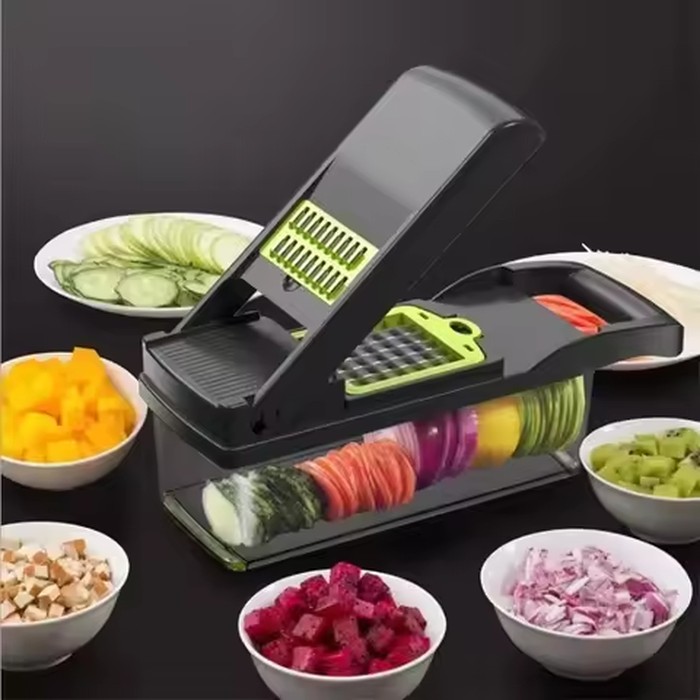 Versatile Compact Veggie Chopper Vegetable Slicer Shredder, Potato Radish Grater, Fruit Vegetable Domestic Food Processing Tool