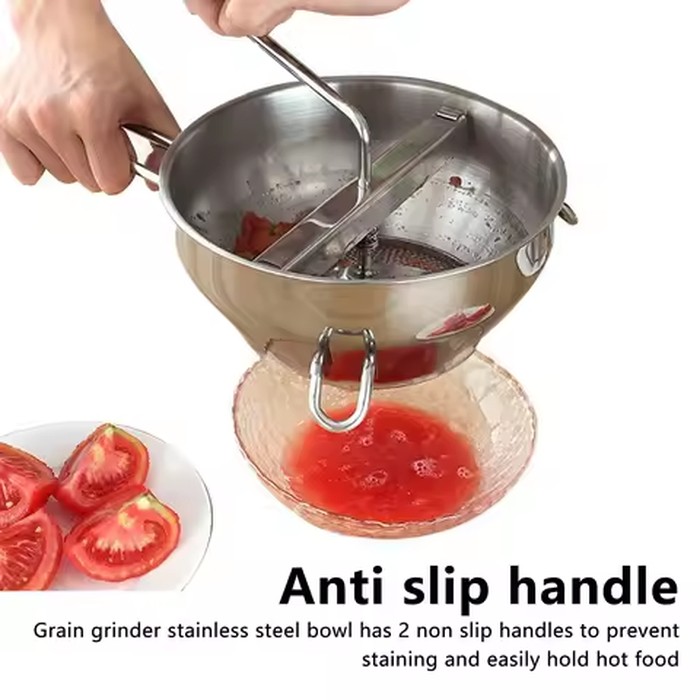 Manual Food Mill Stainless Steel Food Mill Stainless Steel Food Mill Manual Jams Masher Vegetable Fruit Potato Garlic Mud Press
