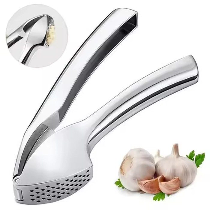 1PCS Stainless Steel Kitchen Garlic Masher Large Manual Garlic Pressing Set Kitchen Small Tool