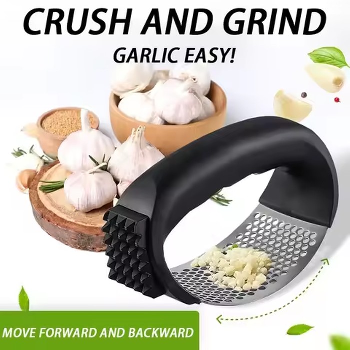 Upgrade Stainless Steel Garlic Presser, Garlic Press Rocker Garlic Mincer