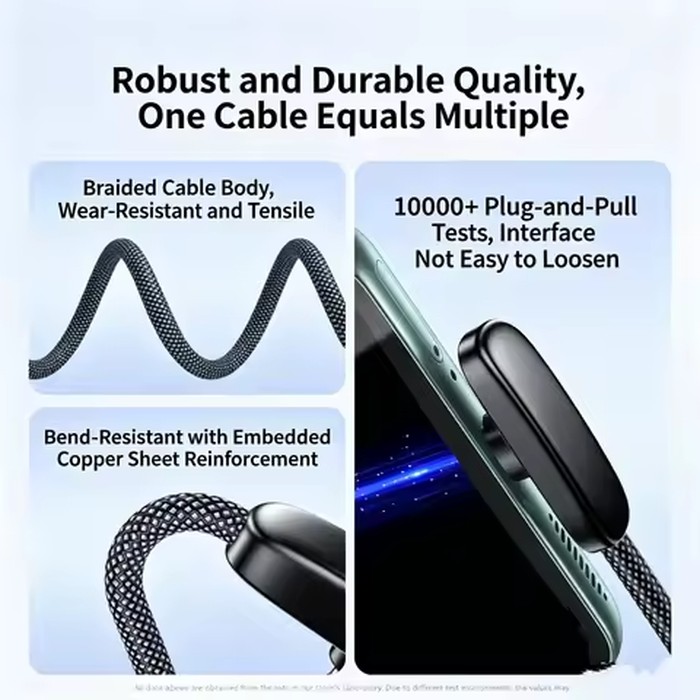1m/1.5m/2m USB A to Type C Elbow Gaming Cable 100W Fast Charging Braided Anti-break Cord For All Type-C Smartphones