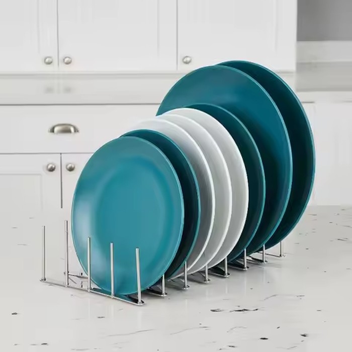 Stainless Steel Dish Rack Adjustable Foldable Kitchen Drainer Utensil Holder Heavy Duty for Long Term Durable Use
