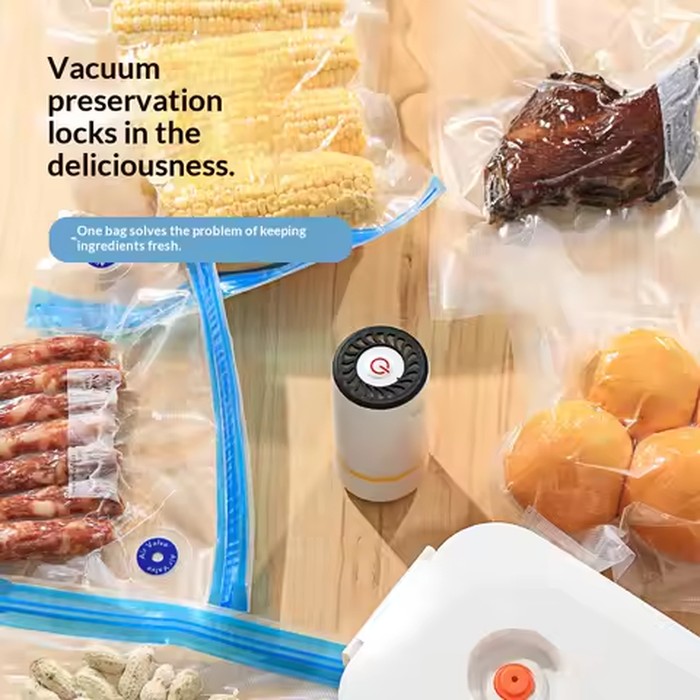 Mini USB Electric Handheld Vacuum Sealer Pump Automatic Food Storage Vacuum Machine with Vacuum Bags