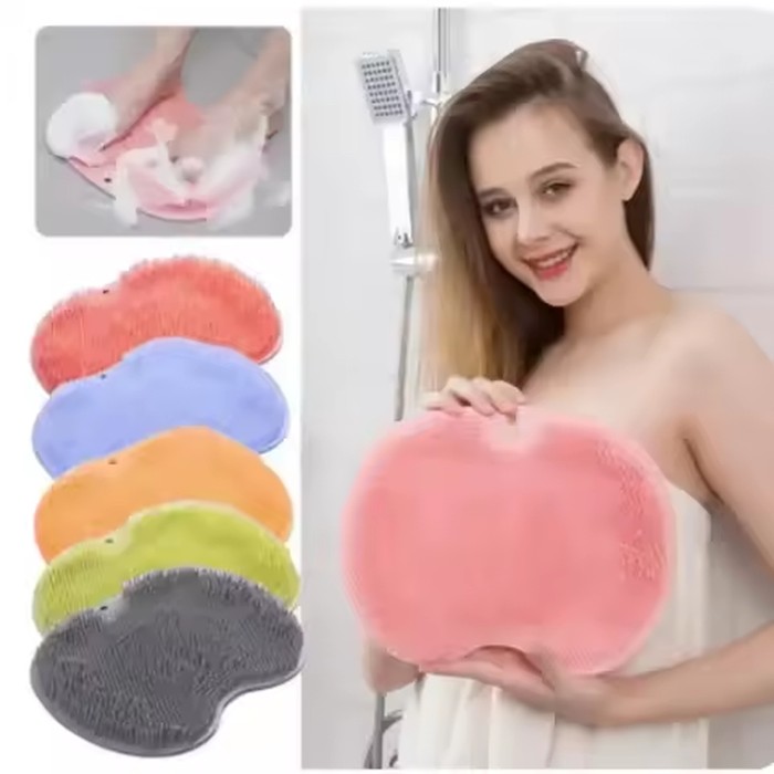 Anti Slip Shower Floor Mat For Bathroom With Suction Cup Back Foot Massage Scrubber Pedicure Pad Non Slip Bathtub Mat For Elder