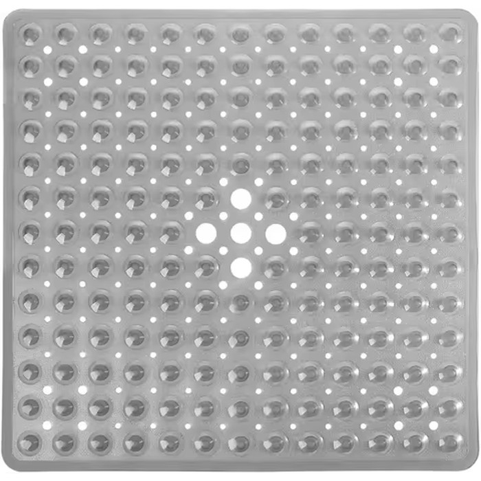 Square Shower Mat Bathtub Mat Non Slip 53x53cm, Square Bath Mat for Inside Shower Tub, Shower Stall Mats for Bathroom Floor