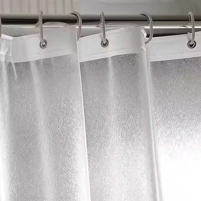 PEVA Silk Grain Shower Curtain Translucent Lining Waterproof Bathtub Bathing Cover Bathroom Bath Curtains Liner Home Decor