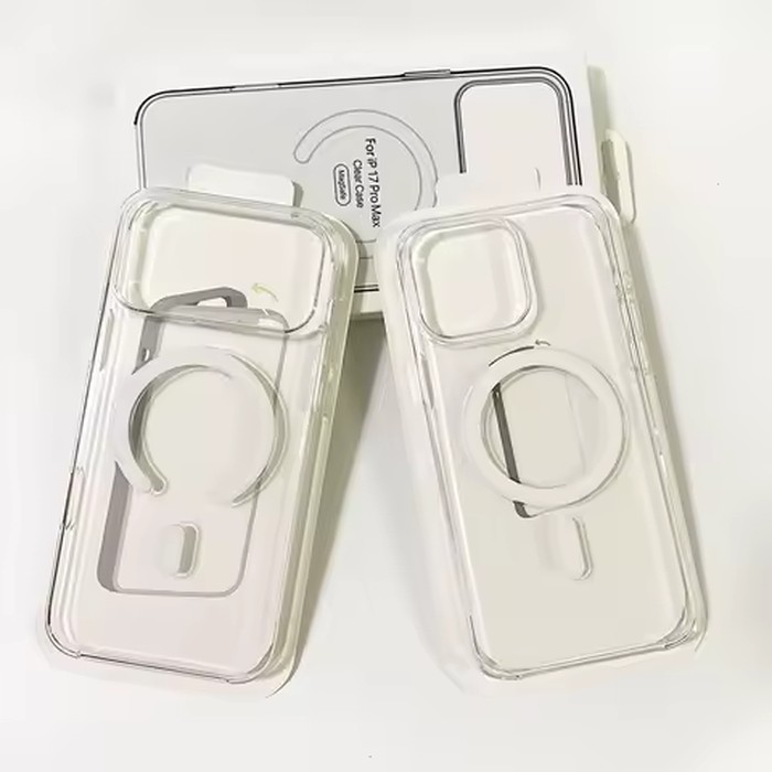 Original Clear Magnetic Phone Case For iPhone 18 17 Pro Max 16 15 14 Plus 13 12For Magsafe Wireless Charging Protect Cover
