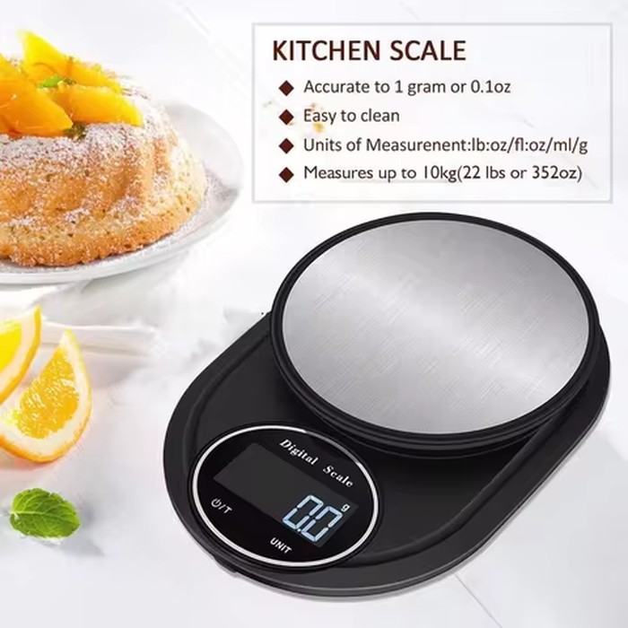 Stainless Steel 2KG / 5KG Benchtop Scale Accurate to 0.1G Kitchen Electronic Mini Bakery Food Scale Household Small Weigher