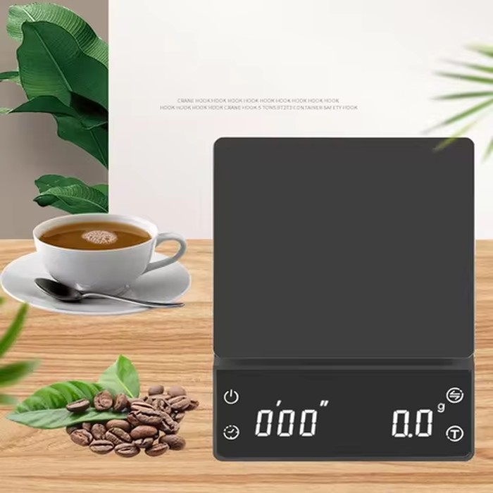 High-Precision Electronic Coffee Scale for Home Use 3KG/0.1G Touch-Sensitive Ideal for Bar Kitchen and Hand-Brewing Includ