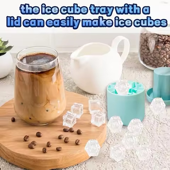 40Grid Mini Silicone Ice Cube Mold Round Ice Storage Box Creative Barware Tools for DIY Freeze Ice Maker Refrigerator Household