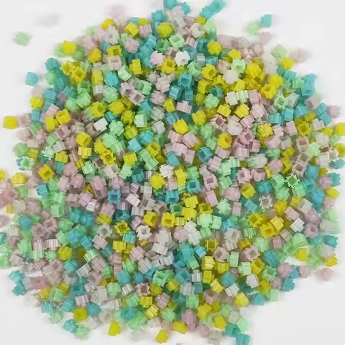 1000pcs 8*8mm Glow-in-dark Diamond Building Blocks 5colors DIY 3D Small Brick Toy Gifts