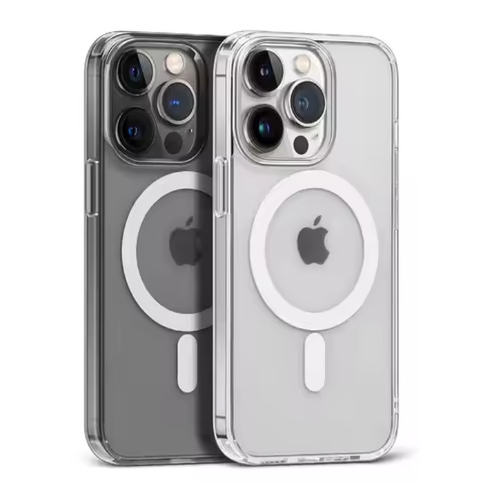Magnetic Clear Case For APPLE iPhone 16 17 15 14 13 12 11 Pro Max 16 Plus 17 Air 16e Wireless Charging Compatible With Magsafe