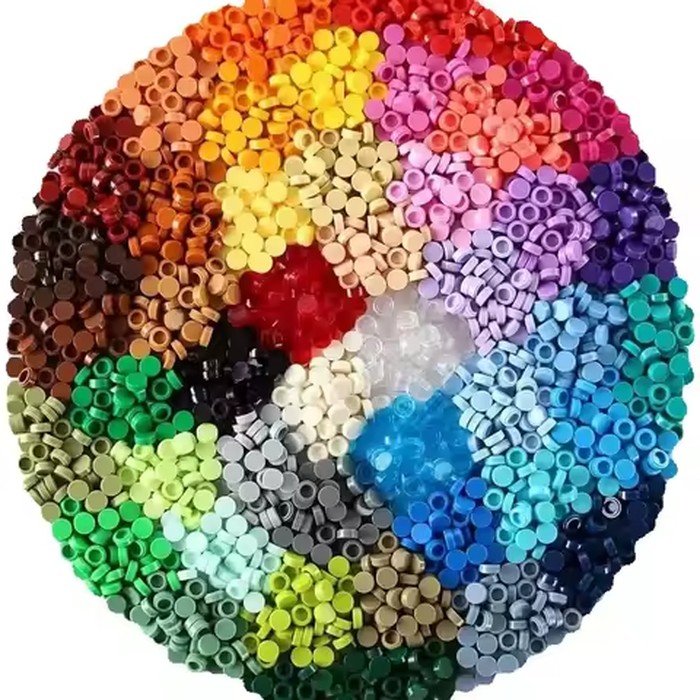 1000pcs/lot Tile 1x1 Round 98138 Special Brick MOC Building Block Small Particle Bricks Parts Compatible with 98138 LOGO Toys