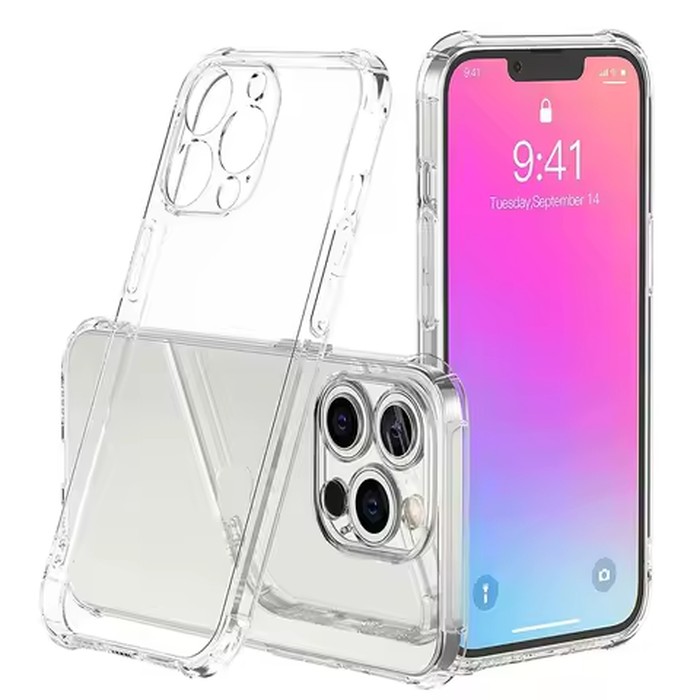 Shockproof Clear Case For iPhone 16 15 14 13 12 11 Pro Max XS Max X XR MIni Silicon For iPhone 6 7 8 Plus Back Cover Phone Case