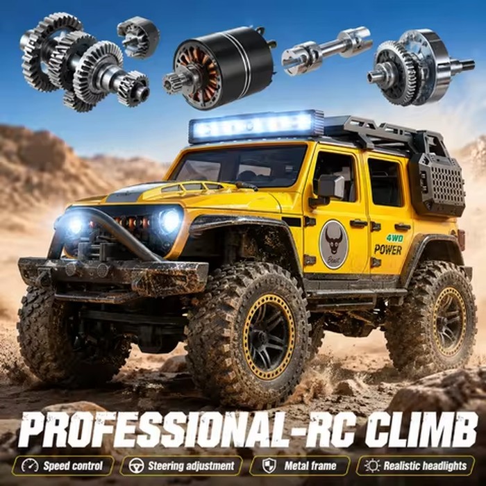 SG206 MAX/PRO 1:20 RC Off-Road Truck Brushless Crawler 2.4G Remote Control 4WD Climbing Car LED Lights Waterproof Toy for Adults