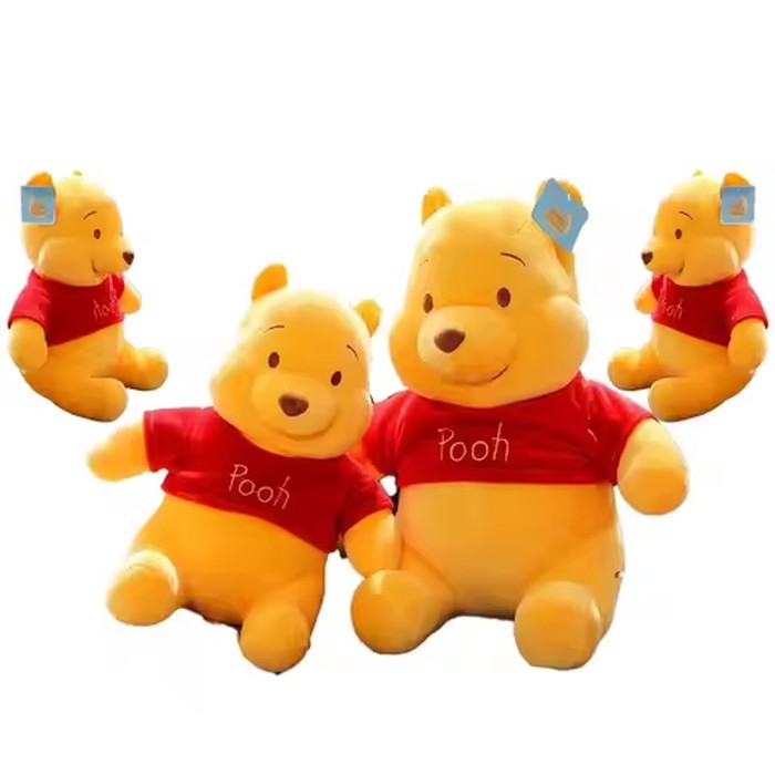 25-45cm Winnie The Pooh Plush Toys Soft Stuffed Kawaii Anime Elf Doll Cartoon Pooh Bear Plush Doll Birthday Gift for Boys