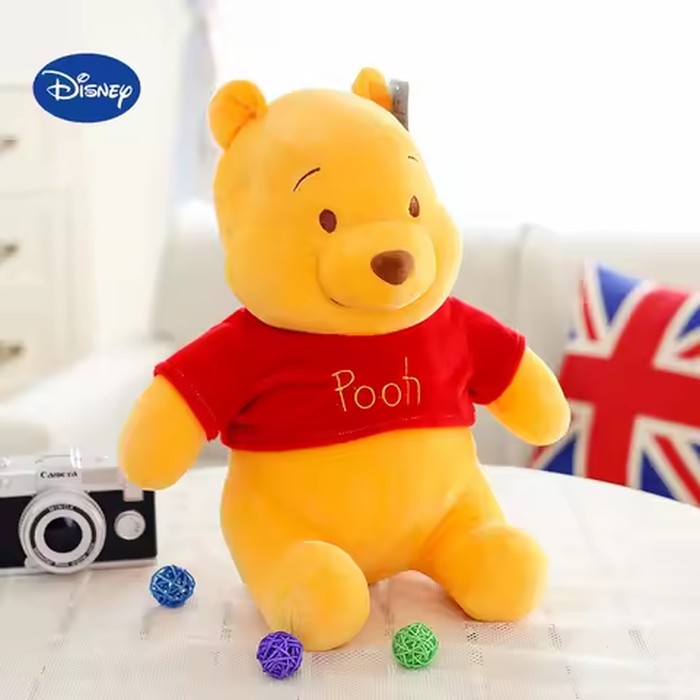 25cm Winnie The Pooh Plush Toys Kawaii Anime Elf Stuffed Doll Cartoon Cute Pooh Bear Plush Doll Birthday Gift for Girls
