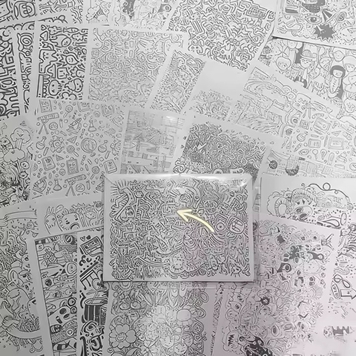 100Pcs Unique Cute Cartoon Animal Coloring Pages & Tracing Sheets for Kids Pen Control Training & Drawing Practice
