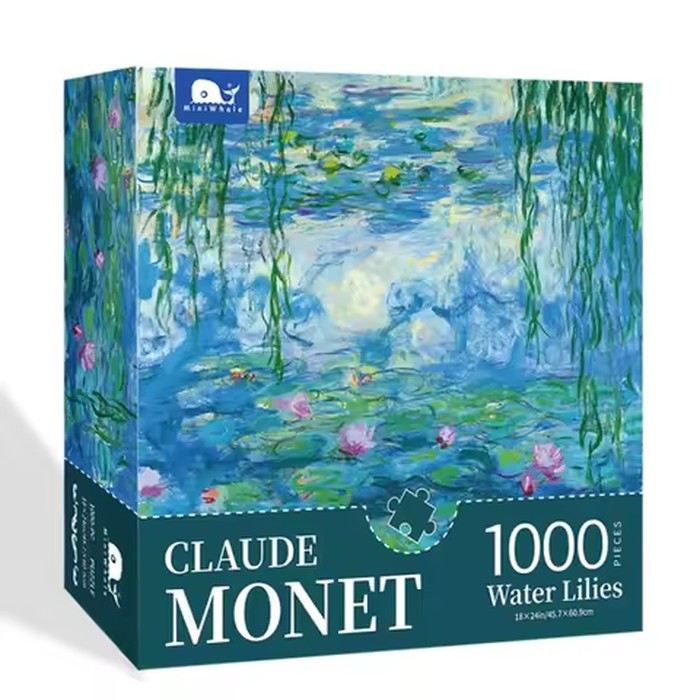Jigsaw Puzzle 1000 Pieces for Adults Kid Monet Landscape Puzzle Toy Family Game Famous World Oil Painting Home Decoration