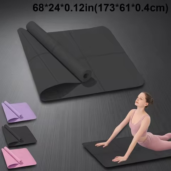 Yoga Mat Sports Fitness EVA Comfortable Foam 4mm Thick Yoga Mat Sports Yoga and Pilates Gymnastics Mat