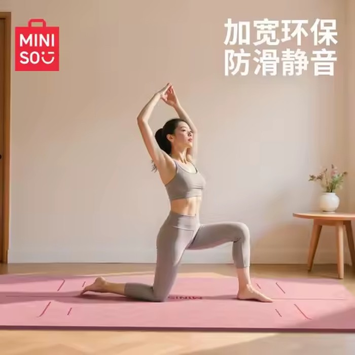 6mm Thick Non-Slip Yoga Pilates Mat-Women Travel Fitness Pad for Home Floor Workout