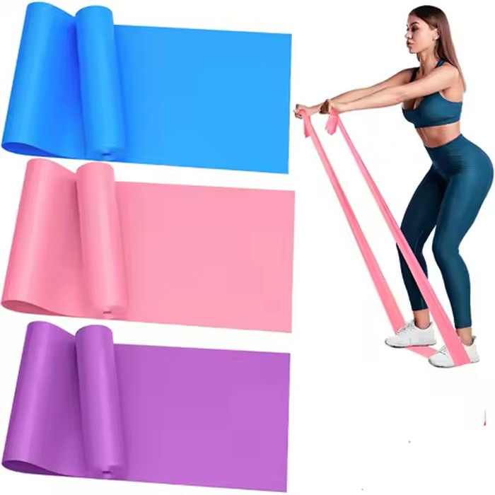 3-Piece Set Fitness Resistance Bands with 3 Resistance Levels Yoga Pulling Bands Skin-Friendly Elastic Bands for Home Exercise