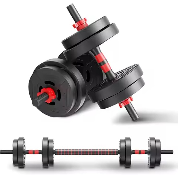 22lb 2-in-1 Adjustable Dumbbell & Barbell Set for Home Exercise & Fitness