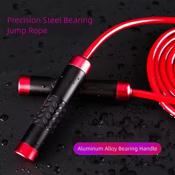 Aluminum Alloy Weight-bearing Jump Rope 300cm Length Ball Bearing Handles Weighted Jump Rope Heavy Cable Adjustable Jump Rope
