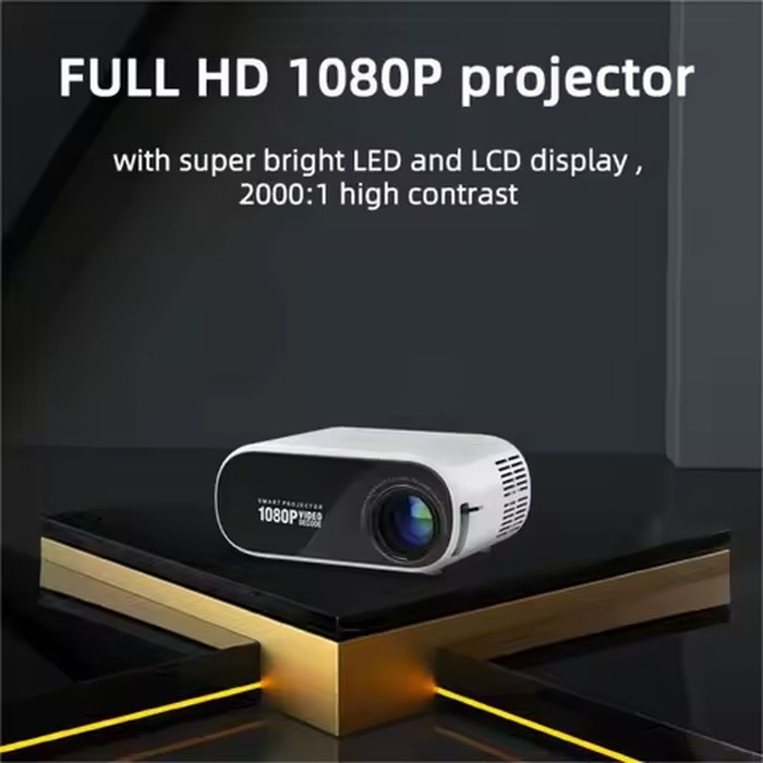 Wifi Mini Projector Projector Portable Home Theater Sync Screen Supported 1080P