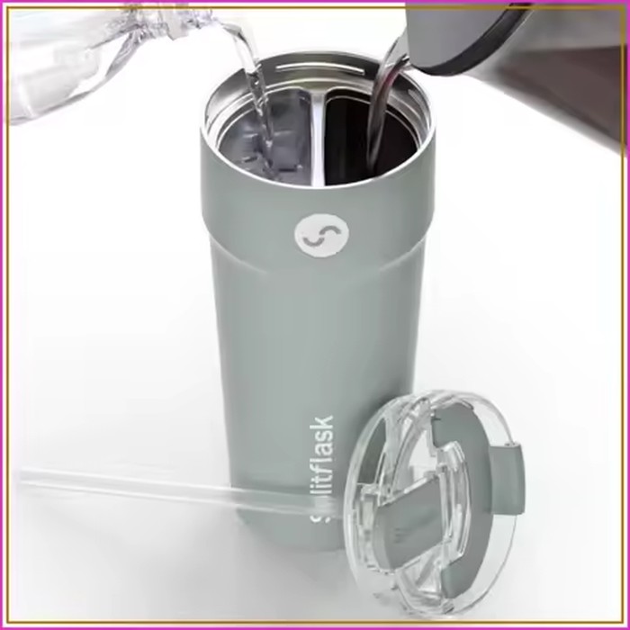 30oz Stainless Steel Insulated Tumbler Cup Leak-Resistant with Straw & Sip Lid