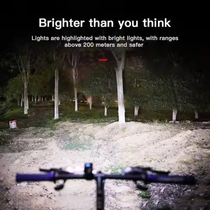Super Bright Bike Light USB Rechargeable Bicycle Lamp Waterproof Front Headlight Flashlight Bicycle Light Bicycle Accessories