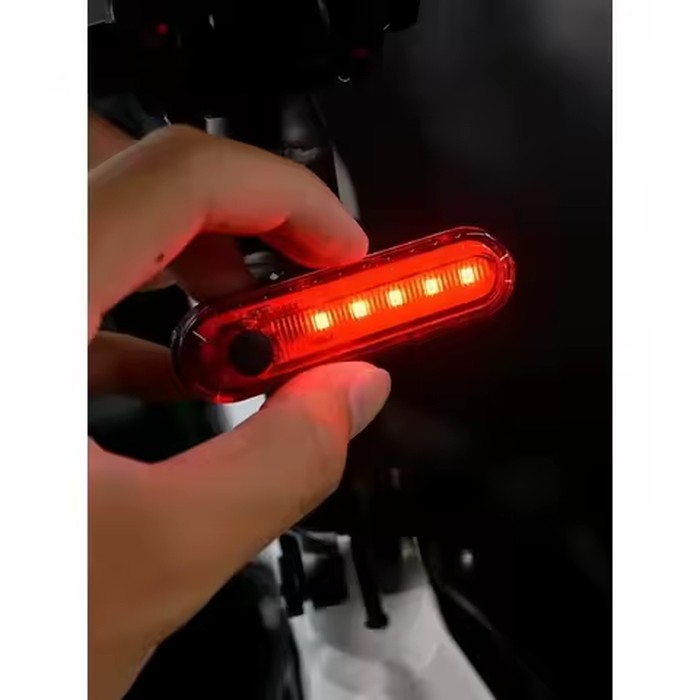 2PCS Accessories Bike Lights USB Rechargeable Cycling for Rear Light Waterproof Night Riding Safety Warning Taillight Bicycle