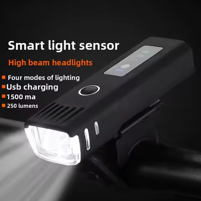 Bike Front/Rear Light Smart Sense Bicycle Light Waterproof Cycling USB Rechargeable Flashlight MTB Road Bike Headlight Taillight