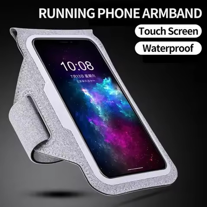 HAISSKY Ultra-thin Running Sports Armband For iPhone 17 16 15 14 13 12 11 Pro Max 15 Plus 17 Air 16E Fitness Belt Arm Bag Pouch