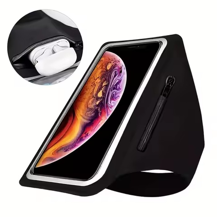 Running Arm Bag Waterproof Sports Armband For iPhone 17 16 15 Pro Max 14 Plus 13 Men Women Outdoor Touch Screen Belt Arm Bags