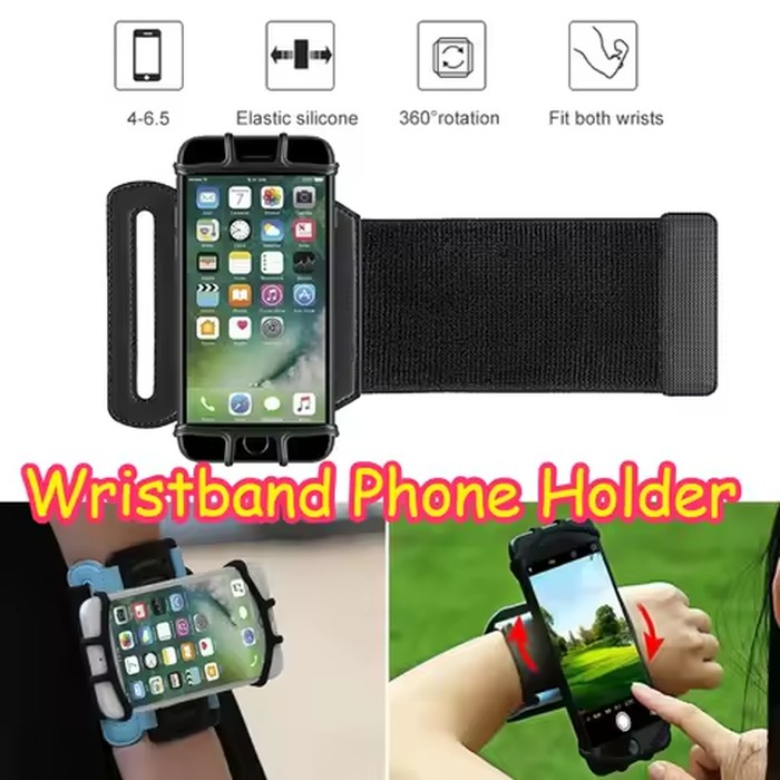 Running Wristband Phone Holder Cycling Adjustable Armband 360° Rotation Arm Bag Case for iPhone Samsung Xiaomi Huawei Phone