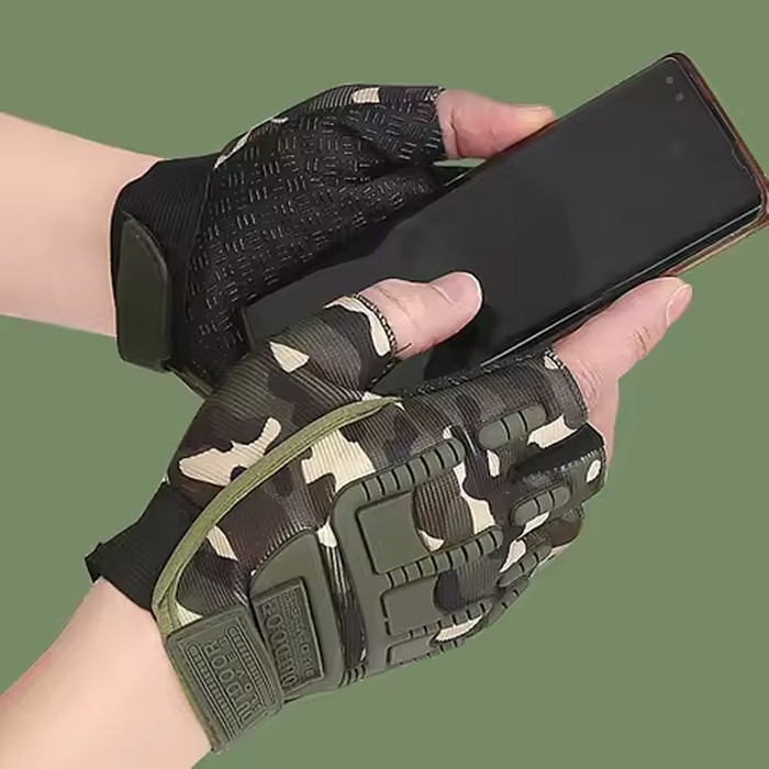 Professional Half Finger Gloves Tactical Anti-Slip Breathable Sport Gear for Cycling Weightlifting Fitness Training Men Women