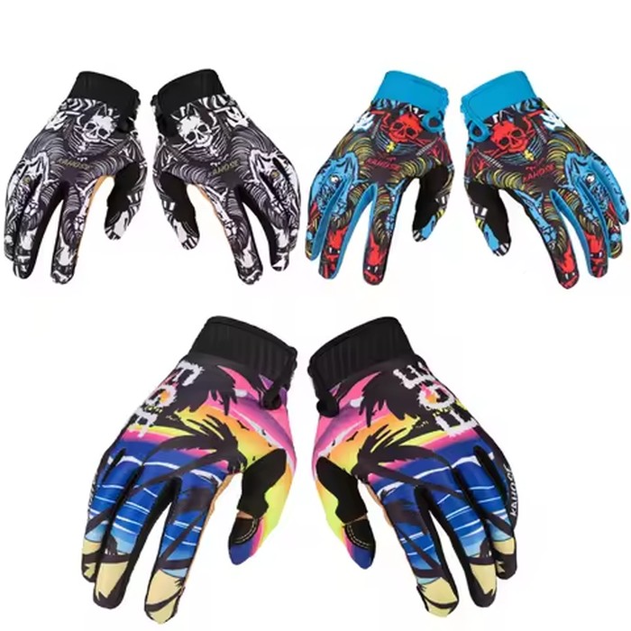 Motocross MX Gloves Motorcycle Full Finger Bike BMX MTB ATV Off Road Mountain Cycling Gloves Luvas M L XL