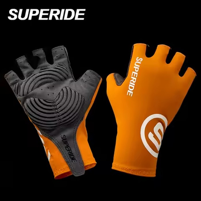 SUPERIDE Gel Padded Half Finger Cycling Gloves Men Women Anti-skid MTB Bicycle Gloves Sports Moisture Wicking Road Bike Gloves