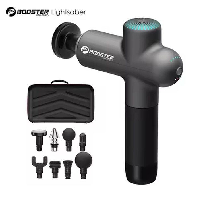 Booster Massage Gun Electric Neck Massager 7.4V Smart Hit Fascia Gun for Body Massage Relaxation Fitness Electric Muscle Massag