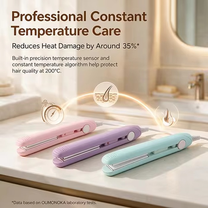 3-in-1 Professional Hair Straightener Brush Heated Comb Dryer Flat Iron Hot Comb Hair Curler Curling Iron for Styling