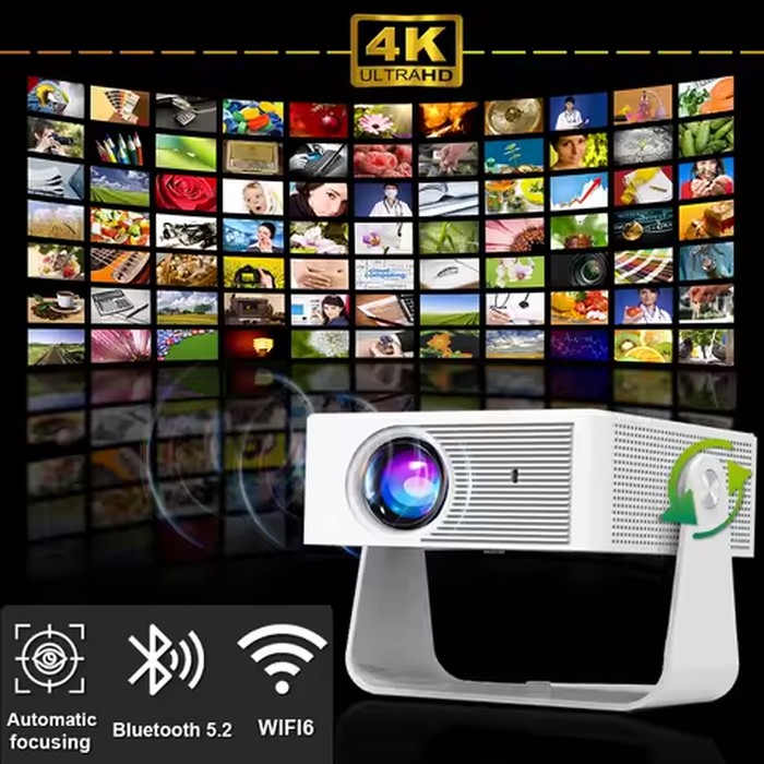 2025 X3 Projector Portable Projector Wifi Smart 1280 720P Full HD Office Home Theater Video Mini Projector Mobile Projection