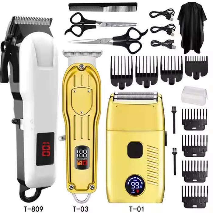Professional Hair Clippers Electric Razor Shavers for Men USB Rechargeable Clippers and Trimmers Beard Trimmer Fast Charging