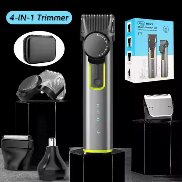 Beard Trimmer for Men Adjustable Hair Clipper Electric Cordless Kit Waterproof Professional Barber Set Mens Mustache Trimmers