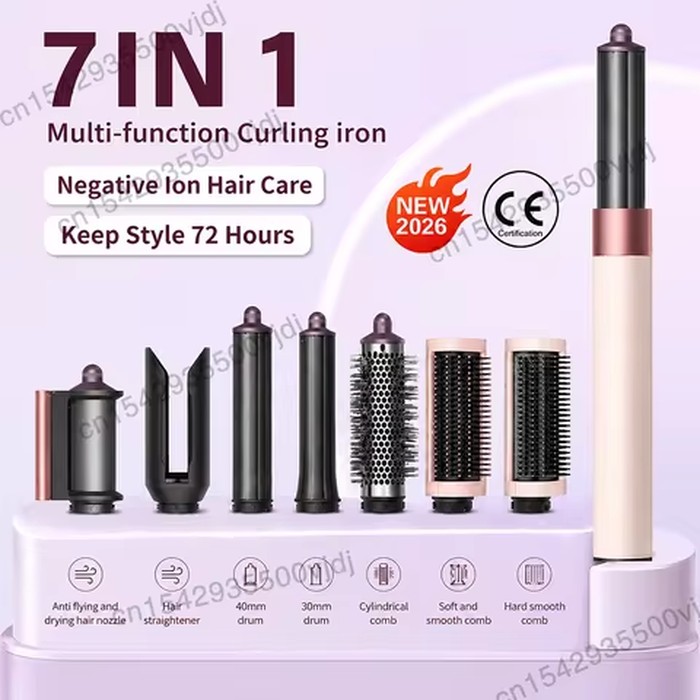 TINSOL 7-in-1 Air Styling Hair Dryer, 110,000 RPM High-Speed Hair Care, Ionic Hair Dryer, Automatic Curling Set