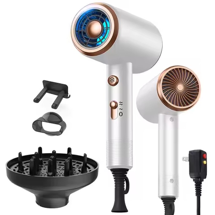 5 in 1 Professional Hair Dryer Powerful with Hot and Cold Air Functionality Thermostatic Electric Hair Drye for Smooth Hair Tool